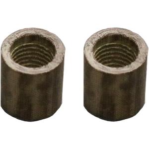 Bakelite Pool Cue Ferrule Billiard Cue Stick Ferrules 2Pcs (brown)