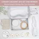 Mothers Day Spa Gifts for Women, Bath and Body Gift Basket Birthday Gifts for Women, Mothers Day Coconut Home Spa Set Relaxation Self Care Gift for Woman Mom Wife Sister, Body Care Set for Friends