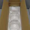 Handblown Clear Glass Globe Shade – 1.65" Fitter Opening – Replacement Lamp Shade for Pendant Lights, Chandeliers, Wall Sconces, Vanity & Ceiling Fixtures (3 Pack)