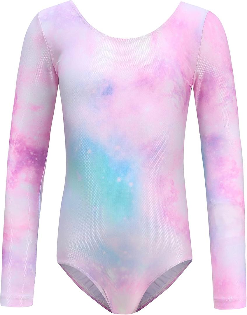 MISCO Gymnastics Leotards for Girls, Dancing Athletic Leotards for 2-13 Years, 11-12Y(160CM) (Phantoms)