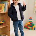 Vieille Toddler Winter Coat Girls Boys Puffer Jacket Lightweight Kids Down Alternative Outerwear 3 Years (Black)