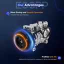 ECCPP A/C Compressor with Clutch Fast Cooling 2002-2003 Fit for Suzuki Aerio 2.0L 2004-2007 Fit for Suzuki Aerio 2.3L AC Compressor