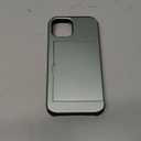 Nvollnoe Compatible with iPhone 15 Case with Card Holder Heavy Duty Protective Dual Layer Shockproof Hidden Card Slot Slim Wallet Phone Cover for Women&Men 6.1 inch(Green)