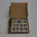 khtumeware 10 Pack Drawer Pulls 1-1/4 Inch Kitchen Cabinet Knobs Solid Round Dresser Drawer Knobs Champagne Bronze Dresser Knobs Drawer Knobs Simple Cabinet Hardware for Cupboard Drawer Pulls.