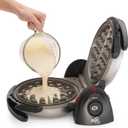 Presto 03510 Ceramic FlipSide Belgian Waffle Maker, Nonstick, Cool Touch Handles, Black
