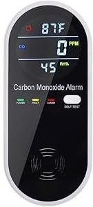 KH Alert 3 in 1 Carbon Monoxide Detector, KH Alert Portable Carbon Monoxide Detectors for Travel, Plug in Carbon Monoxide Detector with Temperature Humidity Sensor Builtin, Easy to Read & Install