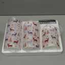 Christmas Flameless Pillar Candles with Remote, Flickering LED Pillar Candles Set of 3