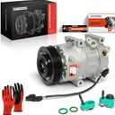 A-Premium Air Conditioner AC Compressor with Clutch Compatible with Hyundai Sonata 2.0L 2.4L 2011-2014, Kia Optima 2.0L 2.4L 2011, GAS
