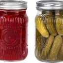 WELLIFE Wide Mouth Mason Jars, 2 Pcs Wide Mouth Mason Jars 32 OZ for Preserving,Jam,Honey,Wedding Favors,Sauces,Meal Prep,Salad,Yogurt & Decor