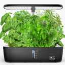 Hydroponics Growing System, 12 Pods Hydroponics Growing System Indoor Garden with LED Grow Light, Height Adjustable Indoor Gardening System, Hydroponic Growing System Built-in Timer Function