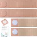 Disposable Organic Cotton Self-Adhesive Pads, Belly Button Patch for Caster Oil, Anti Leakage Design, Breathable & Portable, (Oil Not Included)