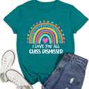 Teacher Shirts for Women Teaching Tshirt School Teacher Life Shirt Teach Tee Tops (XX-Large, Green)