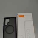 for Samsung Galaxy S22 Ultra Case with MagSafe [Adjustable Kickstand] [Charge While Standing] [Military Shockproof] Translucent Matte Soft Silicone Bumper for S22 Ultra Phone Case Slim, Black