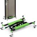 One-Piece Door Installation Kit Door Installation Tools Made of Aluminum Alloy Door Dolly Door Lifter with Wheels for Maximum 2.5 inch Thickness Pre-Hung Front, Slab Doors