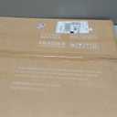 Frame Amo 18x24 Black Solid Wood Poster Frame, White Multi Mat for 16x20 and 12x18 Image, Tempered Glass Front, 1.5 inch Wide, 1 inch Thick, High-End, Heavy-Duty, Gallery Grade & Acid-Free