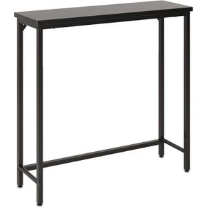 Narrow Entryway Console Table & Sofa Side Table - IndustrialHallway Table for Small Spaces, Behind Couch Table, Multi-Functional Living Room Bedroom Office,Black 29.5" x 9.4" x 29.5"