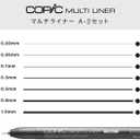 Copic Markers MLA2 Multiliner Inking Pen, Set A-2,Black