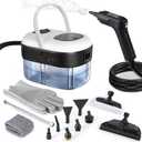 Steam Cleaner, 3-Level Adjustable Handle, 1500W Steam Cleaner for Home, 15s Heat-Up, Portable Steamer for Cleaning Car, 47.04oz Tank, 16 Pcs Accessories for Dirt, Grout, Couch, Furniture, Grease,Tile