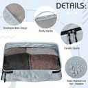 5 Pcs Packing Cubes for Suitcase Large Travel Cubes Carry on Luggage Organizer Bags for Clothes Accessories(Mixed,Gray)