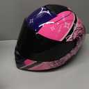   Full Face Motorcycle Helmet DOT Approved Motorbike Moped Street Bike Racing Crash Helmet, Men and Women Size M
