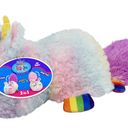 Happy Nappers FlipaZoo Unicorn Children's Plush Toy, Reversible, Sparkle/Rainbow
