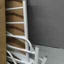 Regalo Safety 29-38.5" Baby Gate for Doorways & Bottom of Stairs, Pressure Mounted Baby Gate with Door for Babies, Toddlers & Pets, Tested & Safe for 30 Years, American Designed, American Owned, White