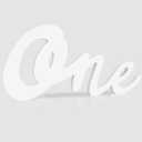 TONIFUL One Wooden Sign Cutout Letter for 1st Birthday Party Decorations Table Centerpieces for First Birthday White Letter Wooden Photo Booth Props Party Decorations Supplies