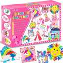 7july Unicorn Craft Box-12 Fun Arts and Crafts for Kids Ages 4-8,Educational Creative Toys, Art and Crafts Projects & Activities Kit with Supplies,Gift for Girls 3 4 5 6 7 8 Years Old