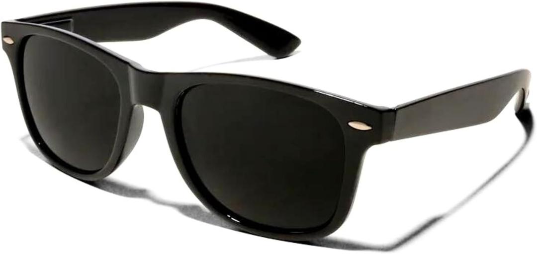 ShadyVEU Very Dark Category 4 Sunglasses for Light Sensitive Eyes UV400 Darkest Eyewear (Matte Black)