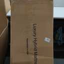 Dual Layer 4 Inch Memory Foam Mattress Topper King - 2 Inch Gel Memory Foam and 2 Inch Pillow Top Mattress Pad, 7-Zone Egg Crate King Size Mattress Topper(White)