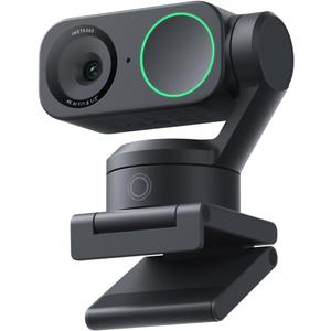 Insta360 Link 2 PTZ Dual Axis Gimbal AI-Powered 4K Webcam with 1/2" Sensor for Increased Detail, Pro Audio, Gesture Control, HDR, AI Tracking, Deskview and Streamer Mode - Built-in Privacy Protection