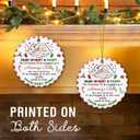 2 x Pregnancy Announcement Christmas Ornaments - Ceramic Baby Coming Soon Ornament 2026, Baby Bump, Pregnancy Gifts for Expecting Mom, Dad - New Parents to Be Gift Ideas from Wife, Husband