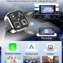 VQU 4 in 1 Wireless CarPlay Adapter for iPhone & Android Auto Adapter, 2026 Upgrade Plug & Play USB C Dongle, Convert Wired to Wireless CarPlay & Android Auto, AirPlay & Miracast Screen Mirroring