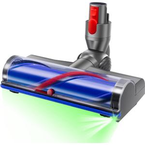 Cleaner Replacement with LED Lights for Dyson V7 V8 V10 V11 V15 Direct Drive Head Quick-Release Head Cleaner Brushes Replacement SV10 SV11 SV12 SV14 Parts for Hardwood Floor Carpets