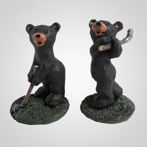 63527 Bears Golfing Figurine, Set of 2