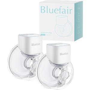 Breast Pump, Wearable Breast Pump Hands-Free, Wearable Pumps for Breastfeeding, 3 Modes & 12 Levels, Smart Display, Memory and Anytime Pause function-24mm, 2 Pack(White)