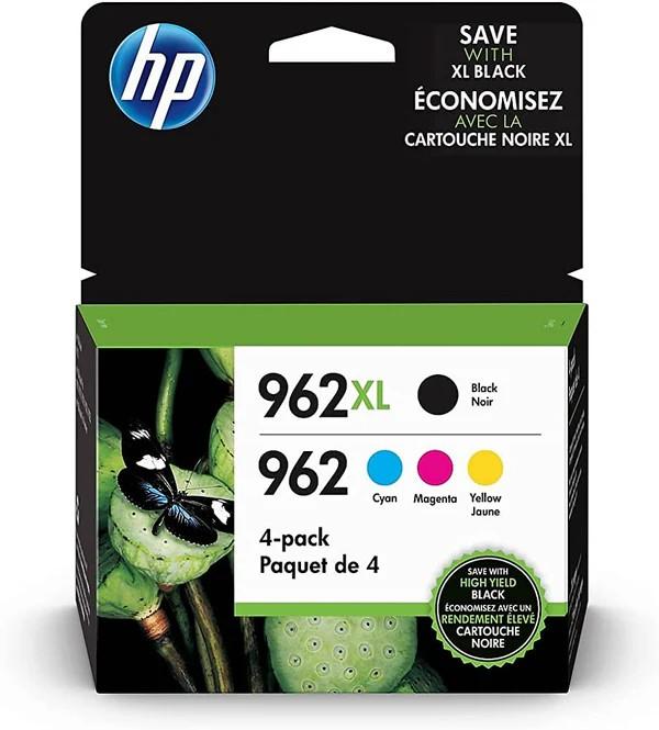 962XL Ink Cartridge Combo Pack Compatible for HP 962XL 962 Ink Cartridges Work with HP Officejet Pro 9018e 9015e 9018 9012e 9015 9010 9018e 9012 9025e 9025 9020 Printers (4 Packs)