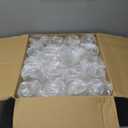 Goodluck 40 PCS Diamond Stemless Plastic Wine Whiskey Glasses, 12 Oz Disposable Cocktail Glasses, Suitable for Weddings, Birthday Parties, Family Gatherings, Bars, etc Gold rimmed cups (Clear and Gold)