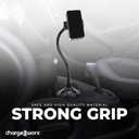 CHARGEWORX 10" Neck Universal Cup Holder Car Mount, Cup Holder Phone Mount, Phone Cup Holder for Car, Cell Phone Cup Holder, 360 Rotation Cup Holder Phone Mount for Car, Fits 2.5"-3.75" Cupholders