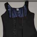 Junlan Waist Trainer for Women - Sauna Suit Sweat Vest for Working Out (Medium, Black)