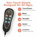 Back Massager with Heat, Vibration Massage Seat Cushion with 8 Massage Nodes & 5 Modes, Adjustable Chair Massager Pad for Home Office, Heated Chair Pad, Valentines Day Gifts for Women Mom Wife