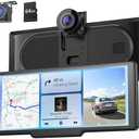 9.26" Carplay Screen with 4K Dash Cam & HD Backup Camera, Wireless Portable Car Play Screen for Apple CarPlay & Android Auto, OTA, Bluetooth 5.0, Mirror Link, Voice Control, GPS Navigation, FM