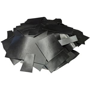 Real Leather Scraps | Cowhide Leather Remnants of Various Sizes per Bag | for Jewelry Making, Wallets, Watches, Key Chains, Journal Covers & Repairs by Kozmo (Mostly Black (1 lb))