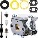 753-05133 WT-827 Carburetor Kit for MTD Troy-Bilt TB90BC TB70SS TB75SS TB10CS TB20CS TB20DC TB65SS TB70FH TB310QS TB320BV MS2550SE WH25CS WH80BC Gas Trimmer