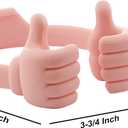 Honsky Thumbs-up Cell Phone Stand Holder, Tablet Stand Cradle for Desk Desktop Smartphone Cellphone Mobile Phone Tablets - Universal Adjustable Flexible - Pink