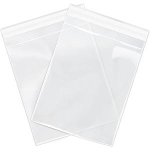 Industrial - 13" X 12" (100 Count) Crystal Clear Resealable Cello Poly Bags for Packaging, Clothing & T Shirts - Self Seal & Reinforced
