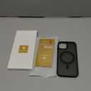 Miracase Magnetic for iPhone 15 Case (Compatible with MagSafe)with 2X Screen Protectors Military-Grade Protection, Anti-Fingerprint Translucent Matte Phone Cover for iPhone 15 6.1 inch, Black