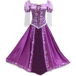 Purple Dress Halloween Cosplay Costume Princess Lepe Dress Purple Magic Dress (XX-Large)