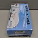 2-Pack Grab Bars for Bathtubs and Showers, 12 inch Shower Handle Suction Shower Bar, Safety Bars for Shower Chair, Bathroom Grab Bar for SeniorNo Drilling Removable (Black, 12 inch)