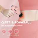 AERLANG Mothers Day Gifts for Mom Massage Gun with Heat Mini Massager Muscle Massager Back Massager for Pain Relief Deep Tissue Body Massager Handheld Massager with a Carrying Case Pink